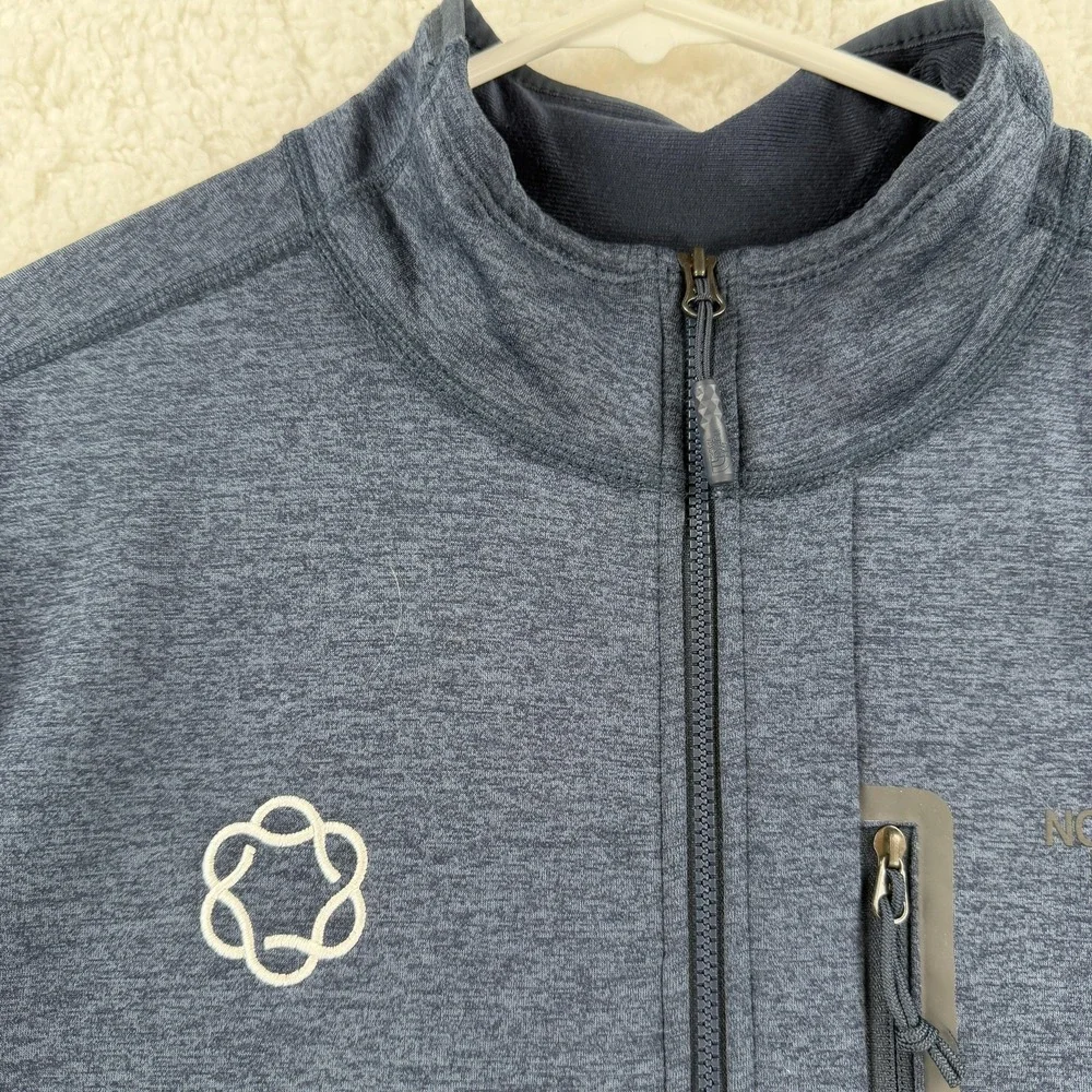 The North Face Jacket Mens Medium Blue Thermal 1/4 Zip Fleece‎ Pullover NF0A7V63